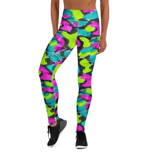 Nightclub Garden on a Yoga Leggings