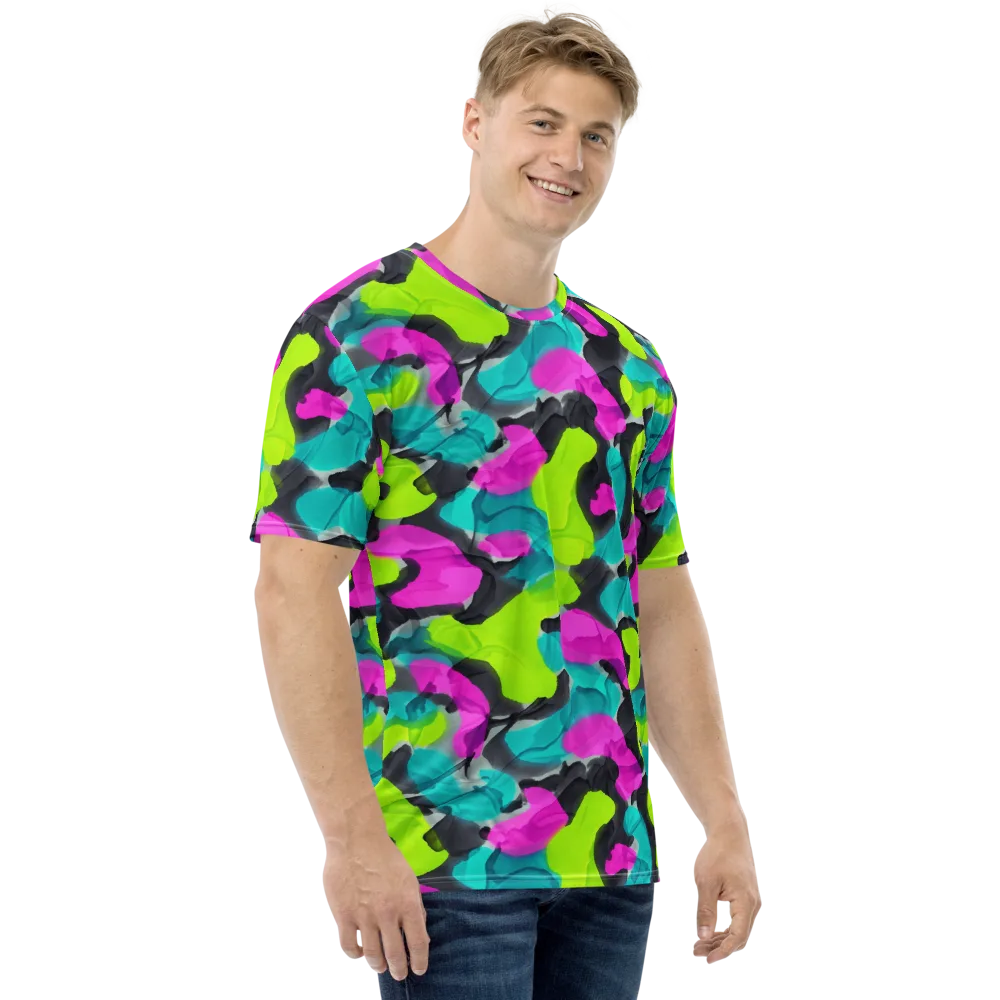 Nightclub Garden on Men's Crew Neck T-Shirt — Right
