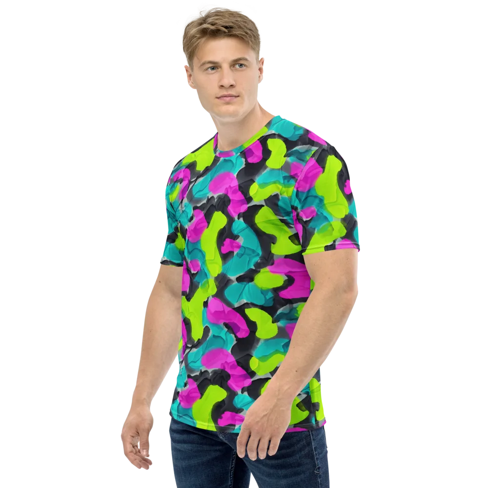 Nightclub Garden on Men's Crew Neck T-Shirt — Left