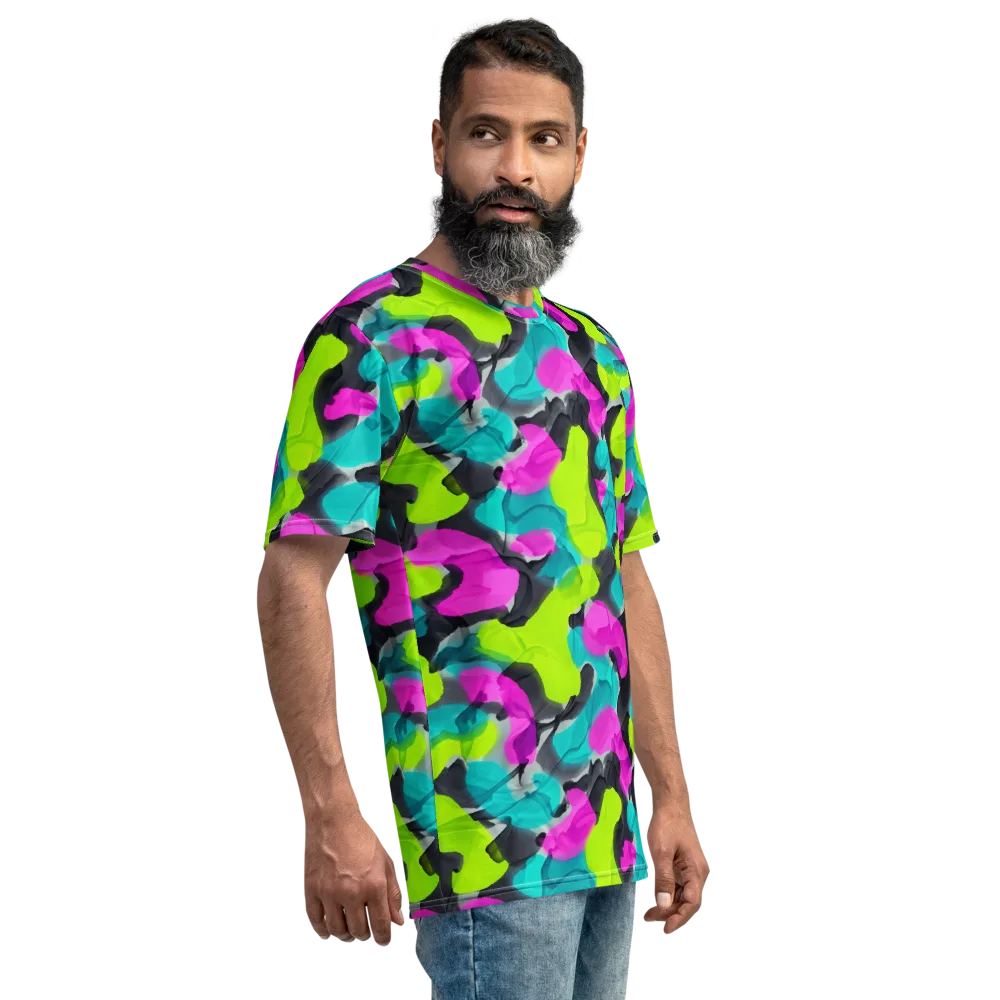 Nightclub Garden on Men's Crew Neck T-Shirt — Right