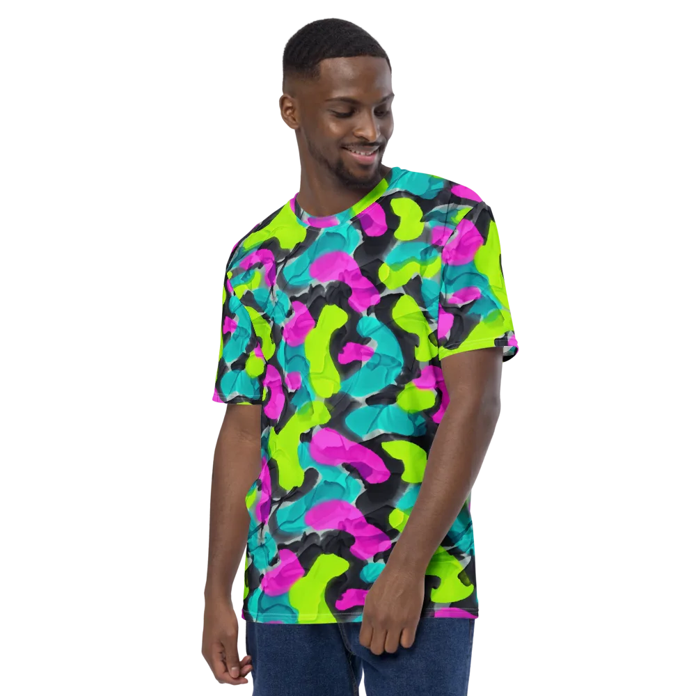 Nightclub Garden on Men's Crew Neck T-Shirt — Left