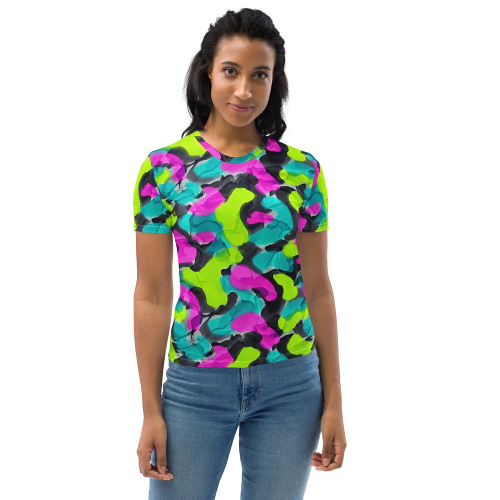 Nightclub Garden on Women's Crew Neck T-Shirt — Front