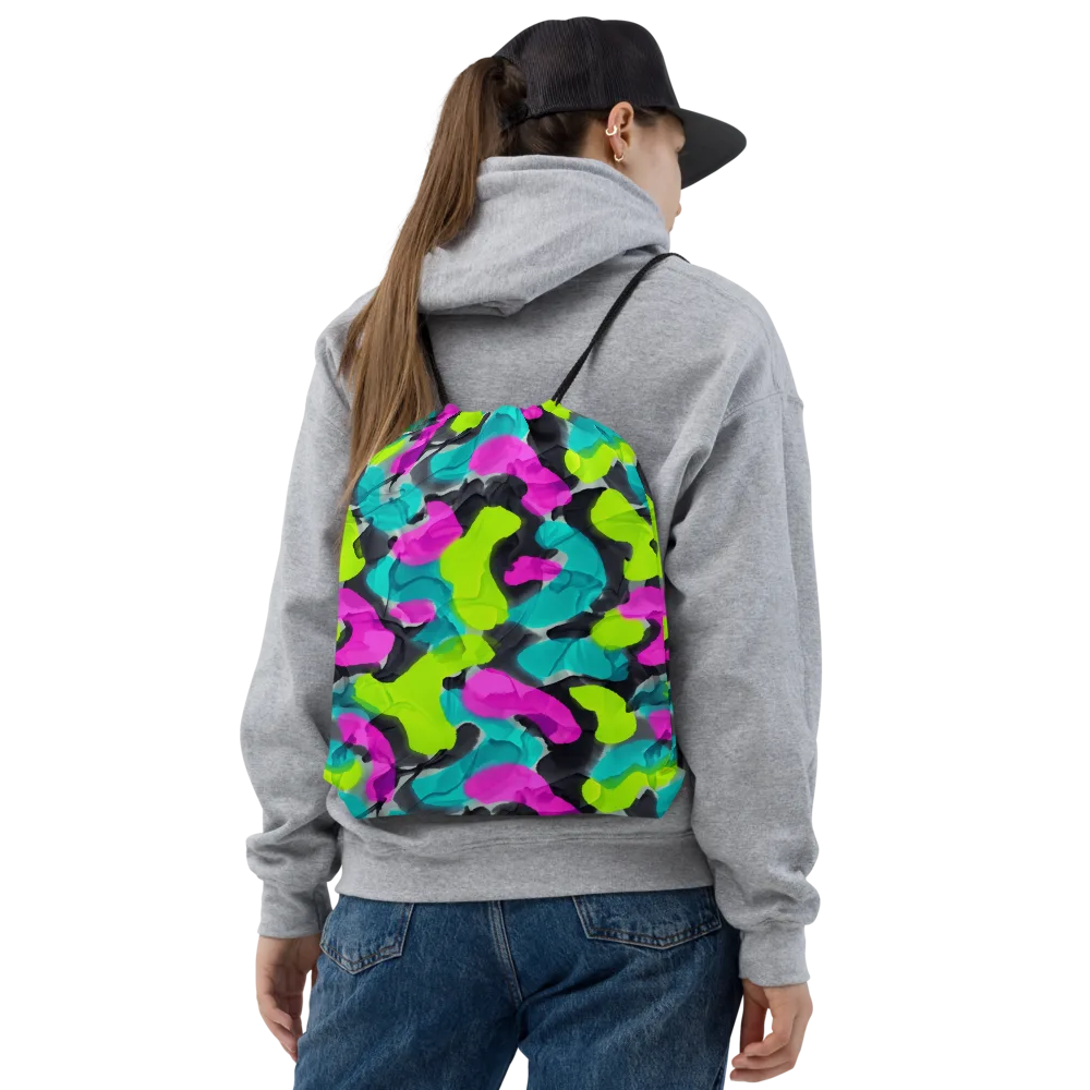 Nightclub Garden on Drawstring Bag — Front