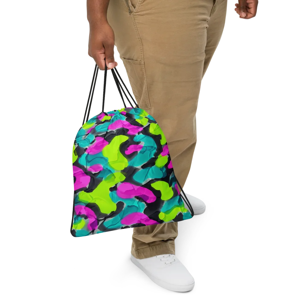 Nightclub Garden on Drawstring Bag — Front