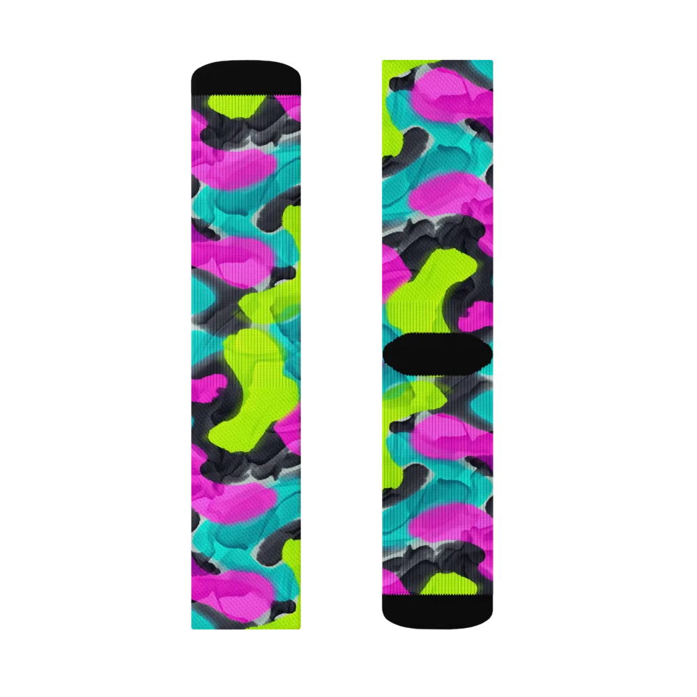Nightclub Garden on Socks — Left Sock