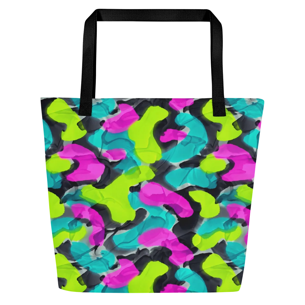 Nightclub Garden on Large Tote Bag W/ Pocket — Front