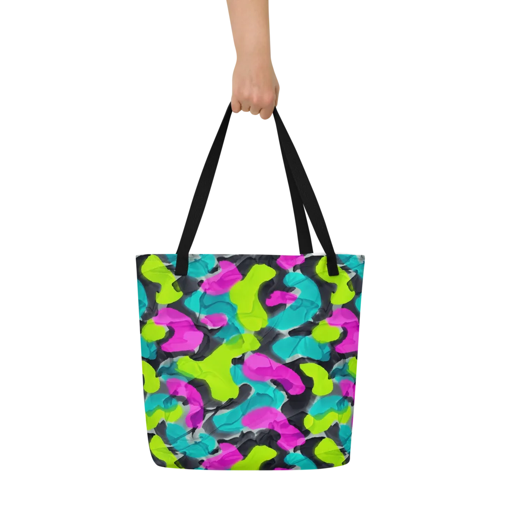 Nightclub Garden on Large Tote Bag W/ Pocket — Front
