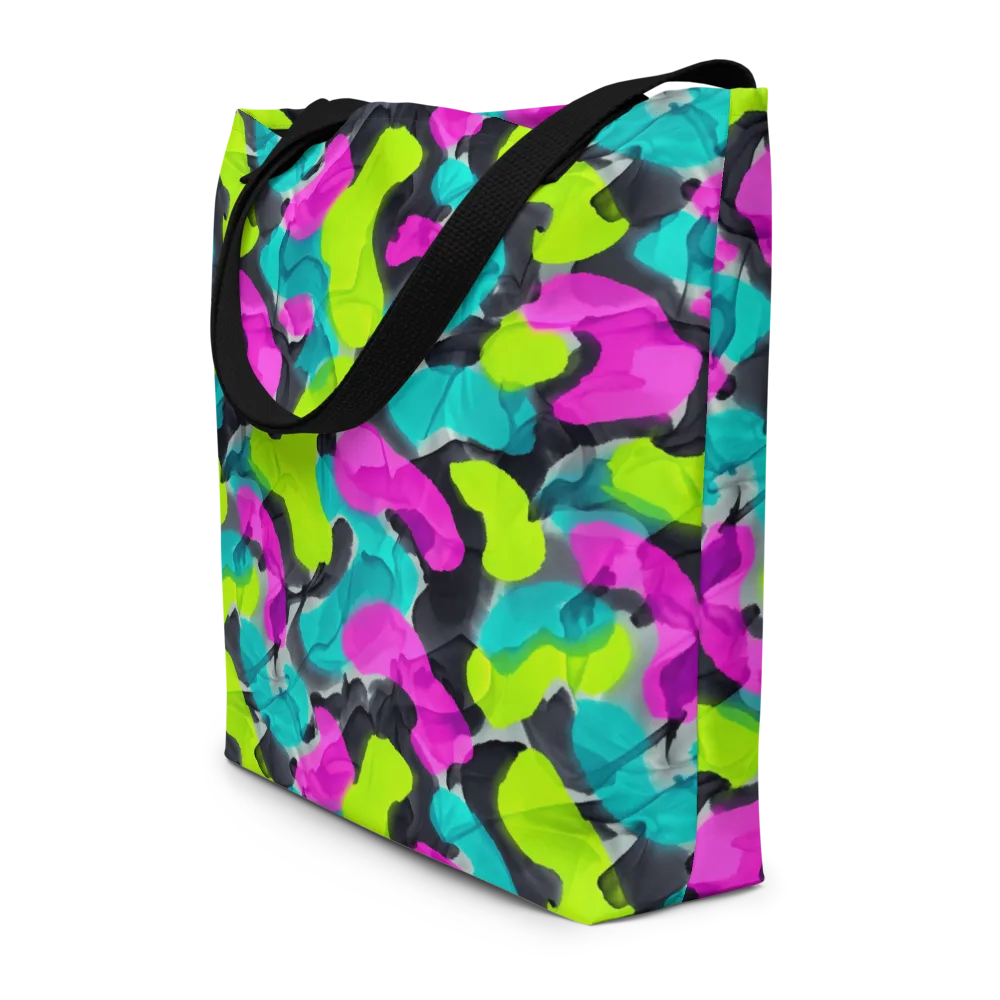 Nightclub Garden on Large Tote Bag W/ Pocket — Front