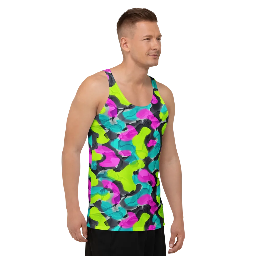 Nightclub Garden on Men's Tank Top — Right Front