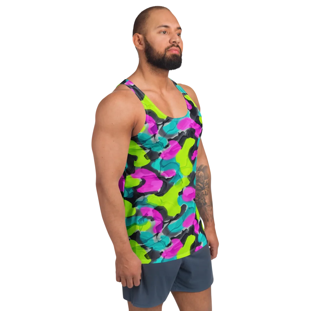 Nightclub Garden on Men's Tank Top — Right Front