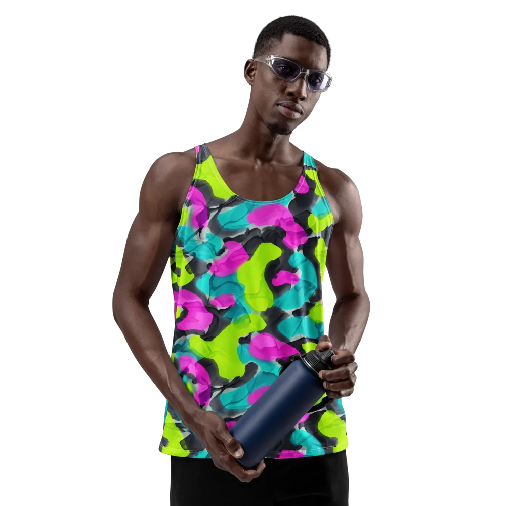 Nightclub Garden on Men's Tank Top — Front