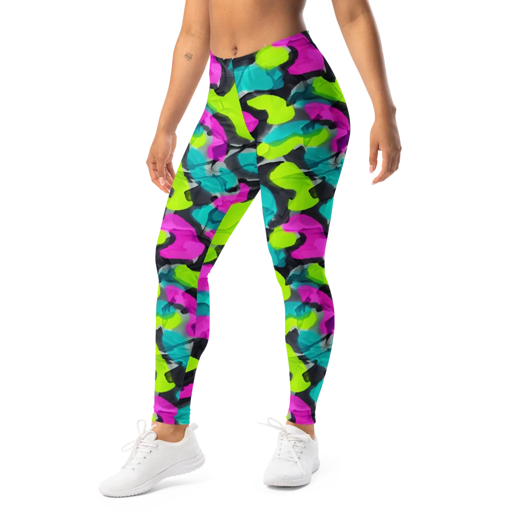 Nightclub Garden on Leggings — Left Front