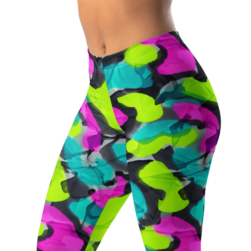 Nightclub Garden on Leggings — Left Front