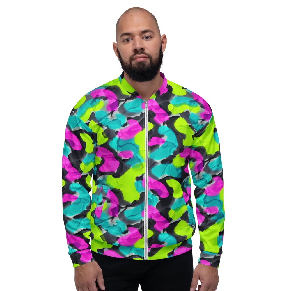 Nightclub Garden on Bomber Jacket — Front