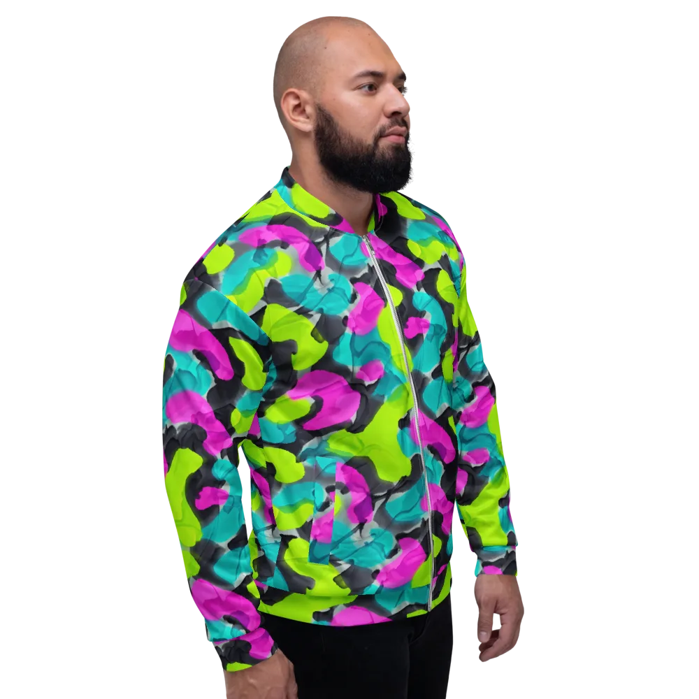 Nightclub Garden on Bomber Jacket — Right