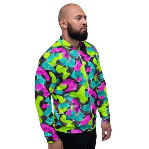 Nightclub Garden on a Bomber Jacket