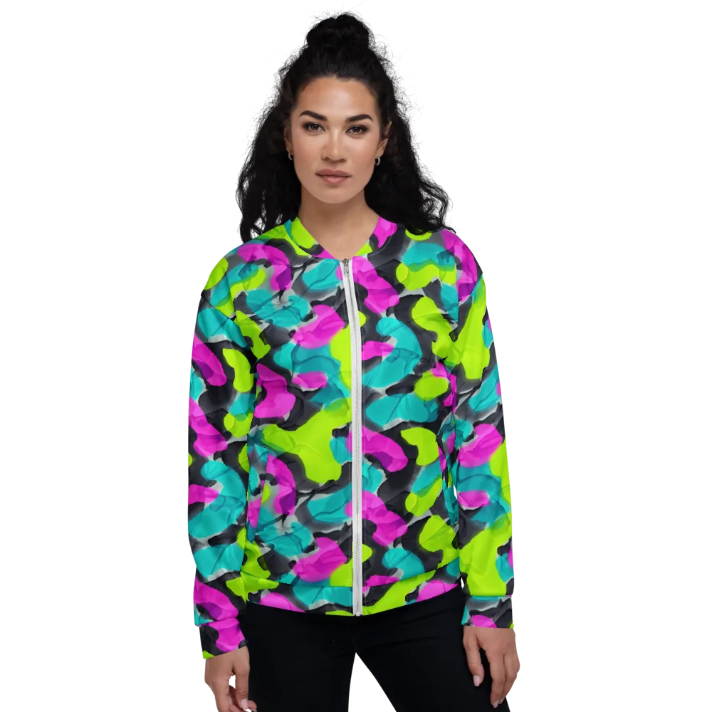 Nightclub Garden on Bomber Jacket — Front