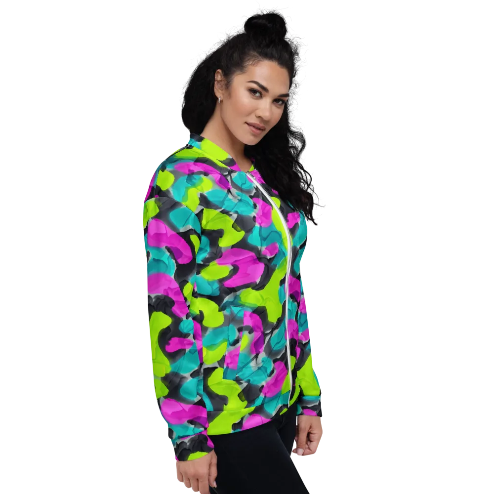 Nightclub Garden on Bomber Jacket — Right