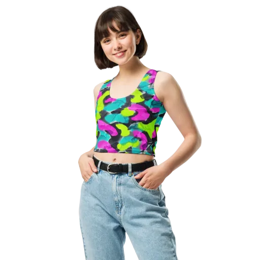 Nightclub Garden on a Crop Top
