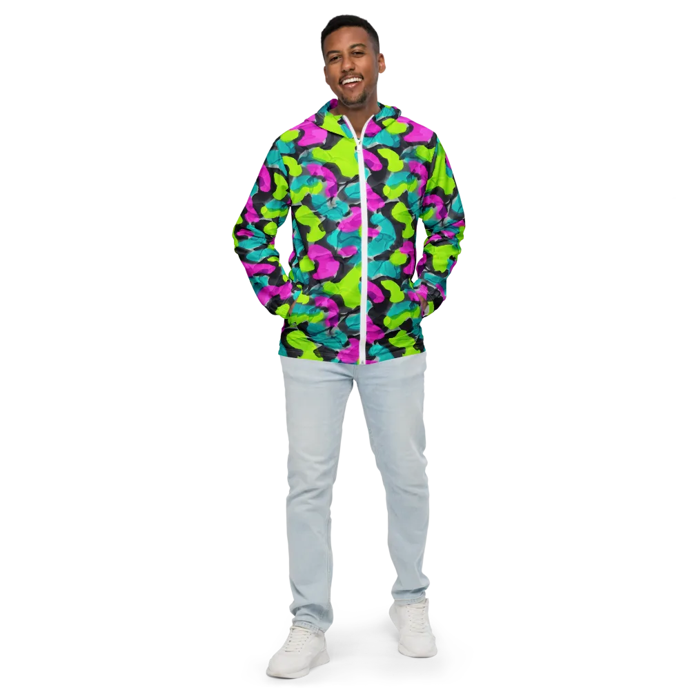 Nightclub Garden on Men's Windbreaker — Front