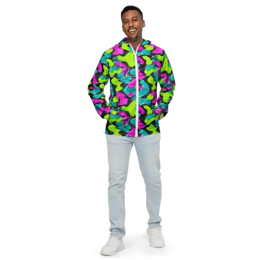 Nightclub Garden on a Men's Windbreaker