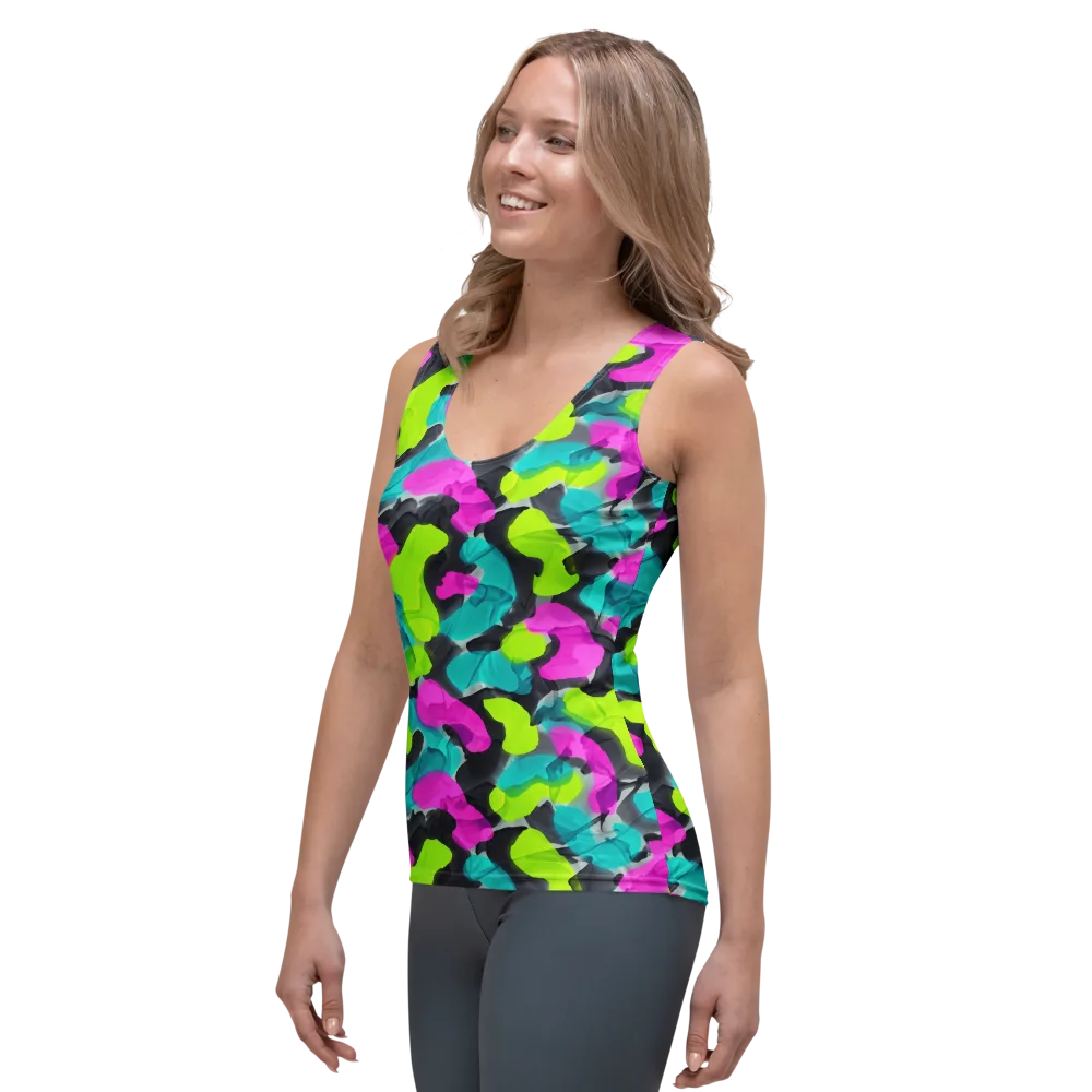 Nightclub Garden on Women's Tank Top — Left Front