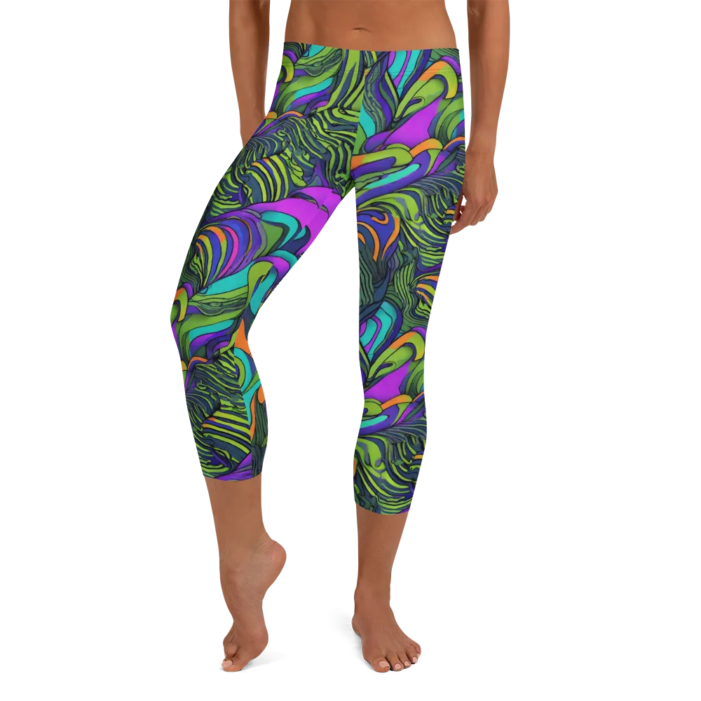Kinetic Canopy on Capri Leggings — Front