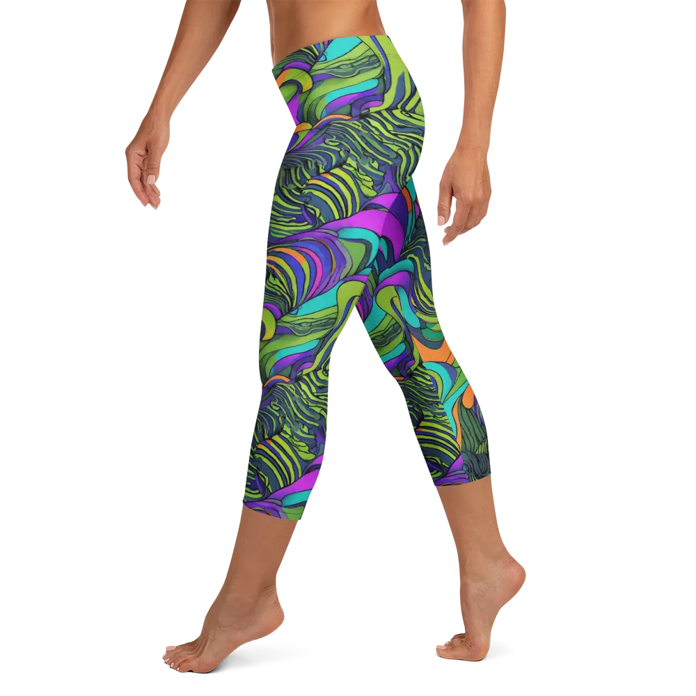 Kinetic Canopy on Capri Leggings — Left