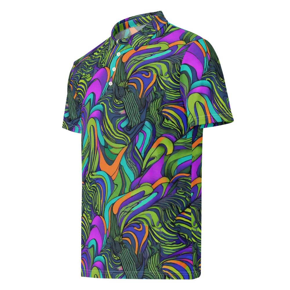Kinetic Canopy on Men's Slim Fit Polo Shirt — Left Front