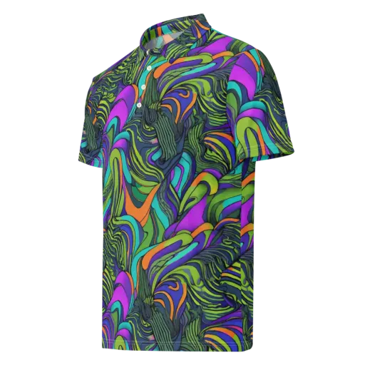 Kinetic Canopy on a Men's Slim Fit Polo Shirt