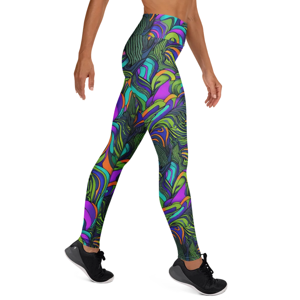 Kinetic Canopy on Yoga Leggings — Right