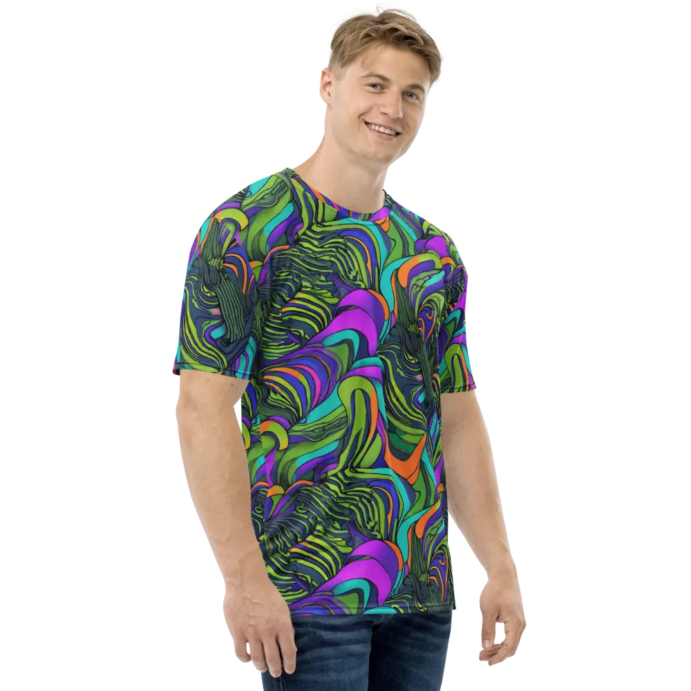 Kinetic Canopy on Men's Crew Neck T-Shirt — Right
