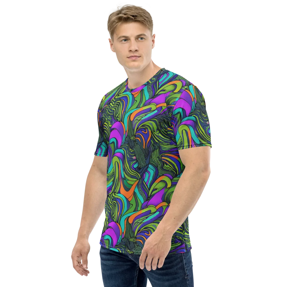 Kinetic Canopy on Men's Crew Neck T-Shirt — Left
