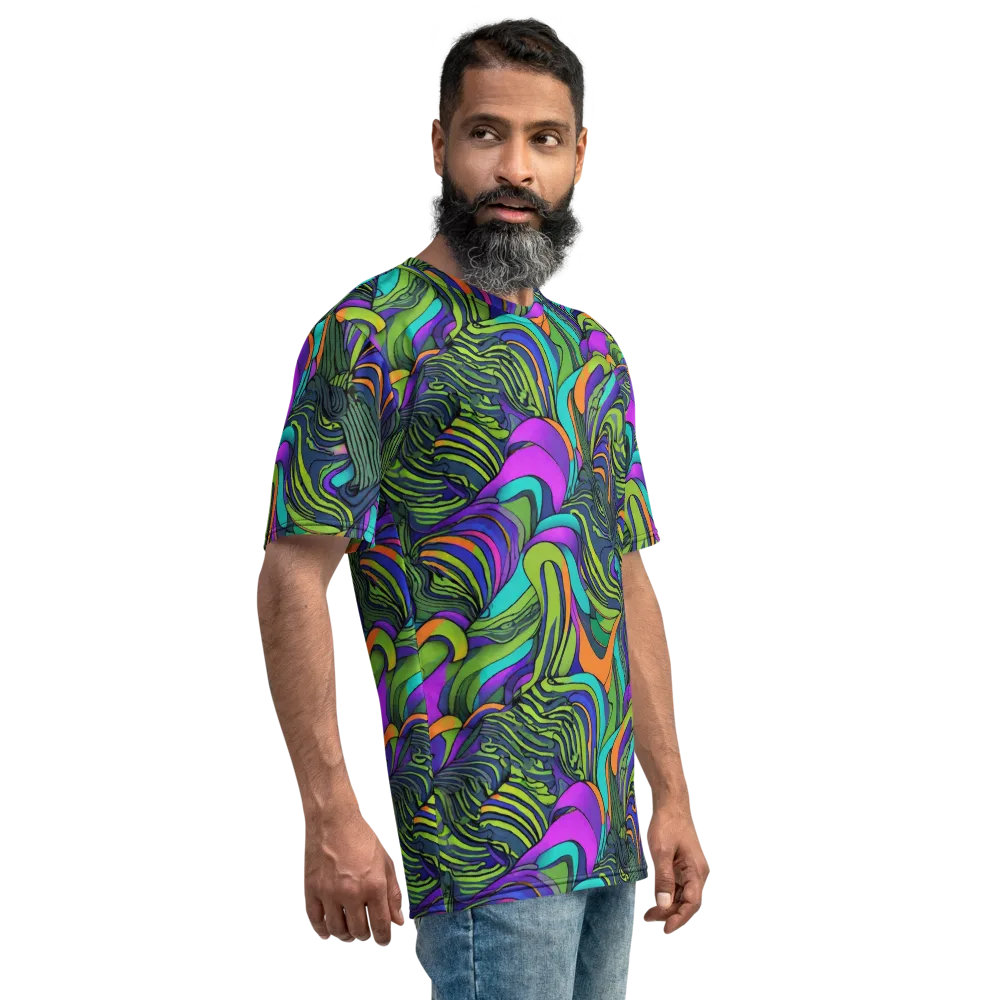 Kinetic Canopy on Men's Crew Neck T-Shirt — Right