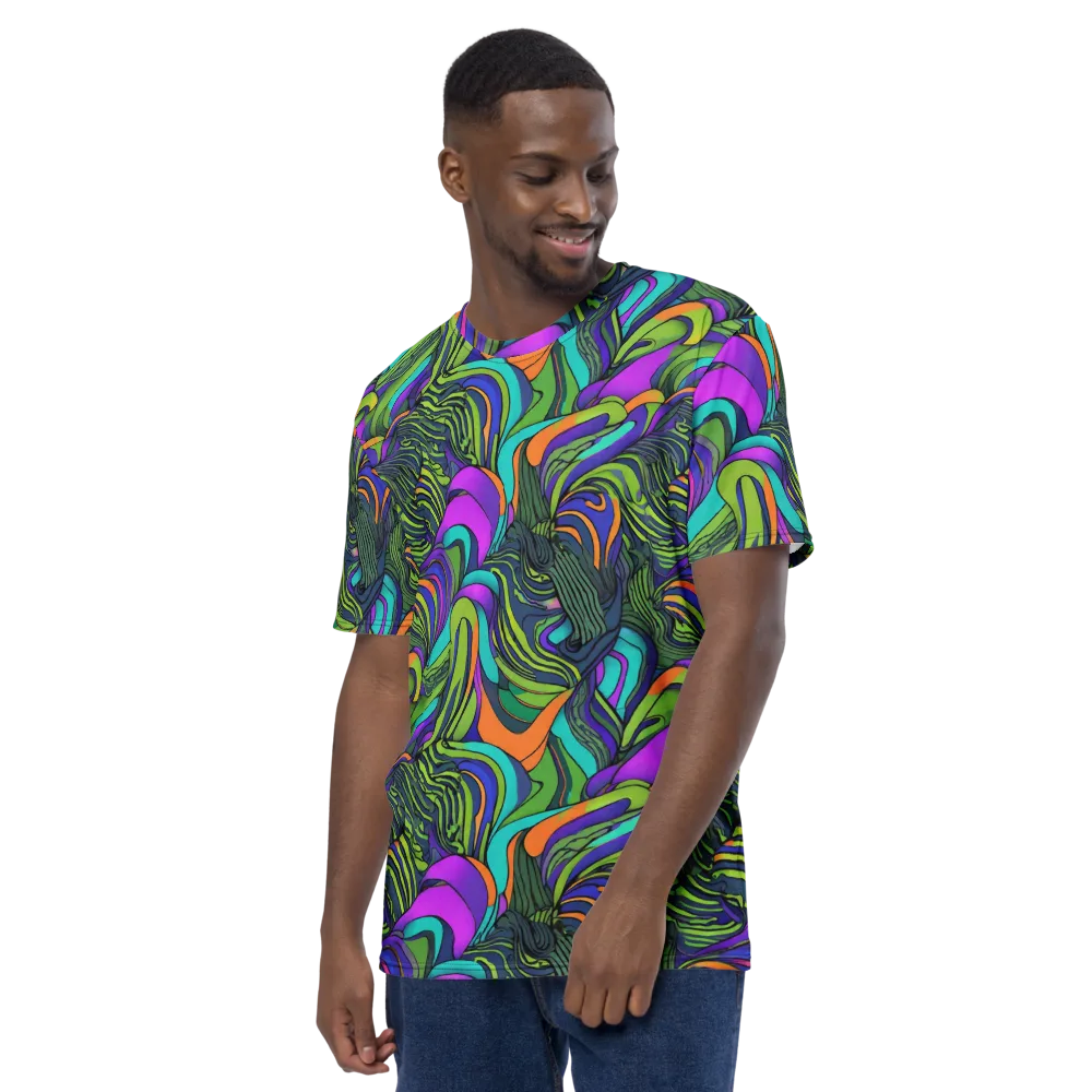 Kinetic Canopy on Men's Crew Neck T-Shirt — Left