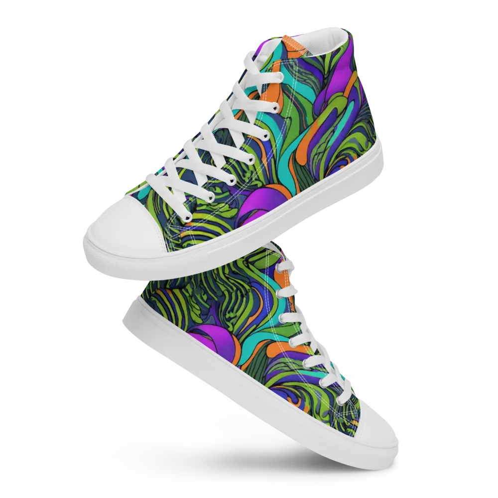 Kinetic Canopy on Men's High Top Canvas Shoes — Front