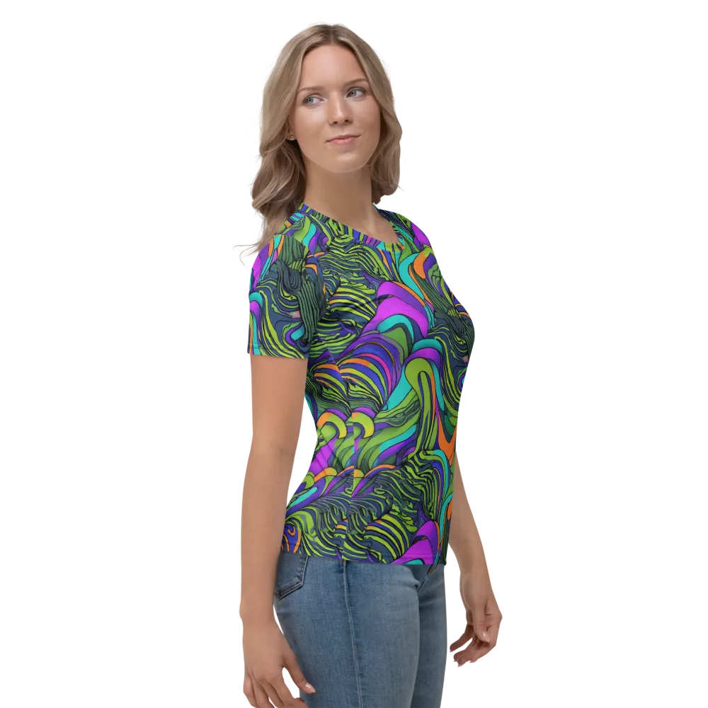Kinetic Canopy on Women's Crew Neck T-Shirt — Right