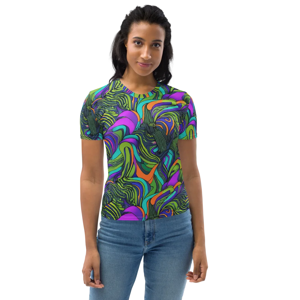 Kinetic Canopy on Women's Crew Neck T-Shirt — Front
