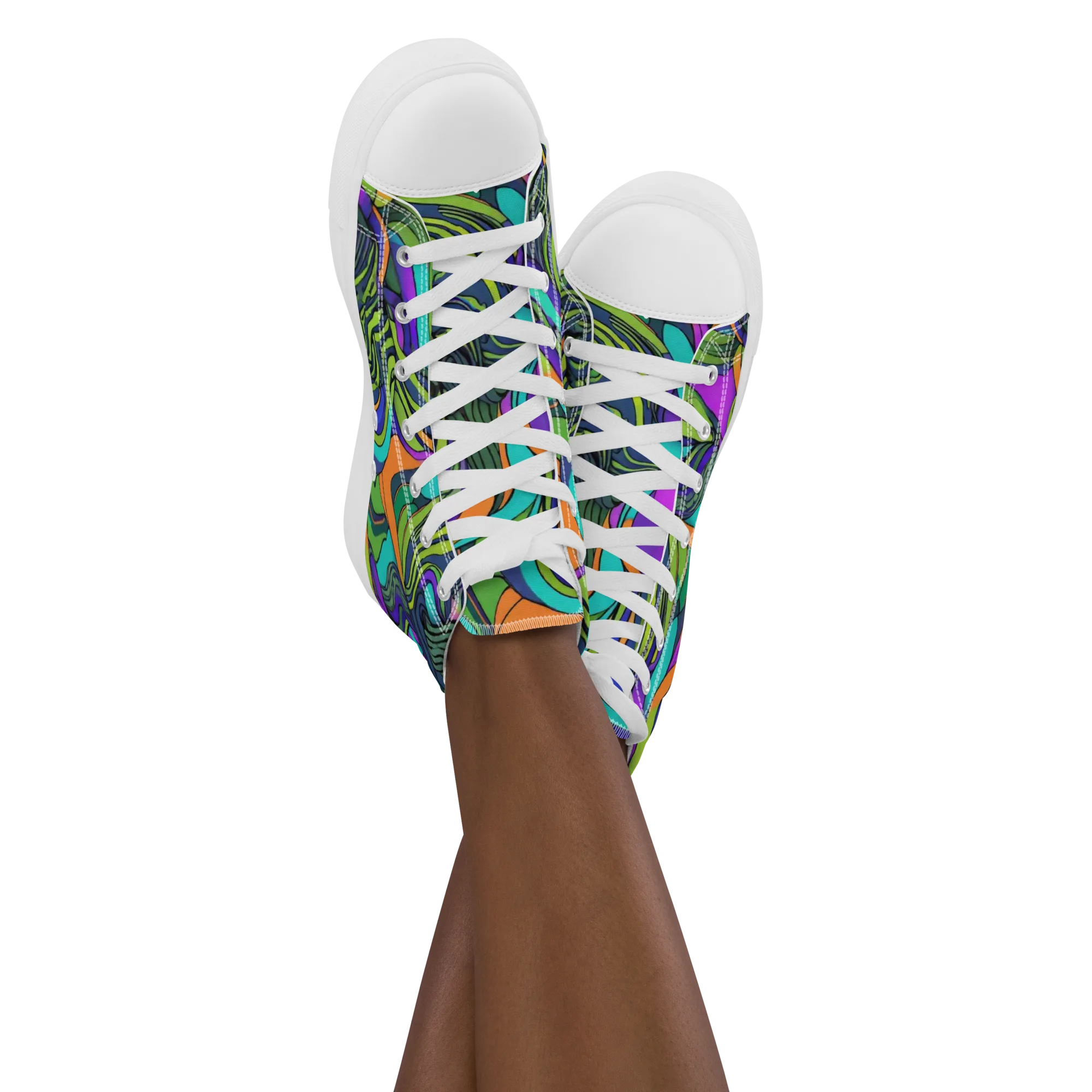 Kinetic Canopy on Women's High Top Canvas Shoes — Front
