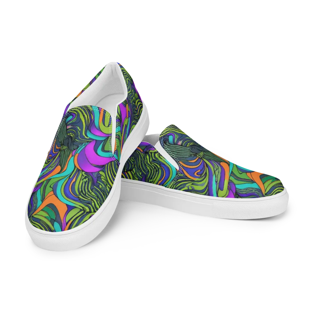 Kinetic Canopy on Men's Slip-On Canvas Shoes — Left Front