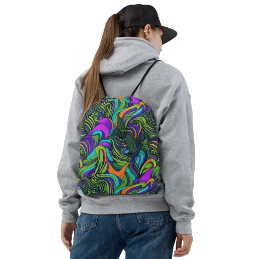 Kinetic Canopy on a Drawstring Bag