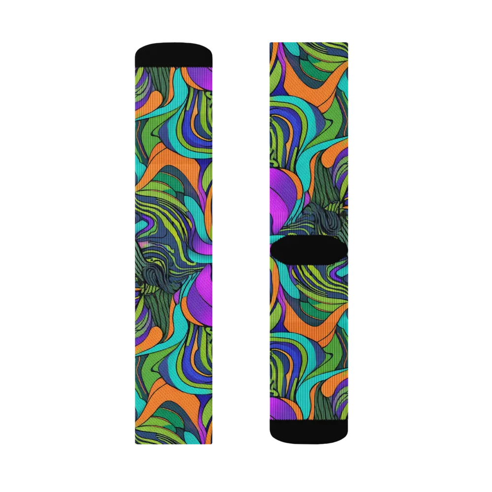 Kinetic Canopy on Socks — Right Sock