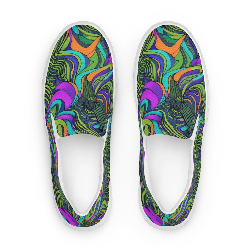 Kinetic Canopy on Women's Slip-On Canvas Shoes — Front
