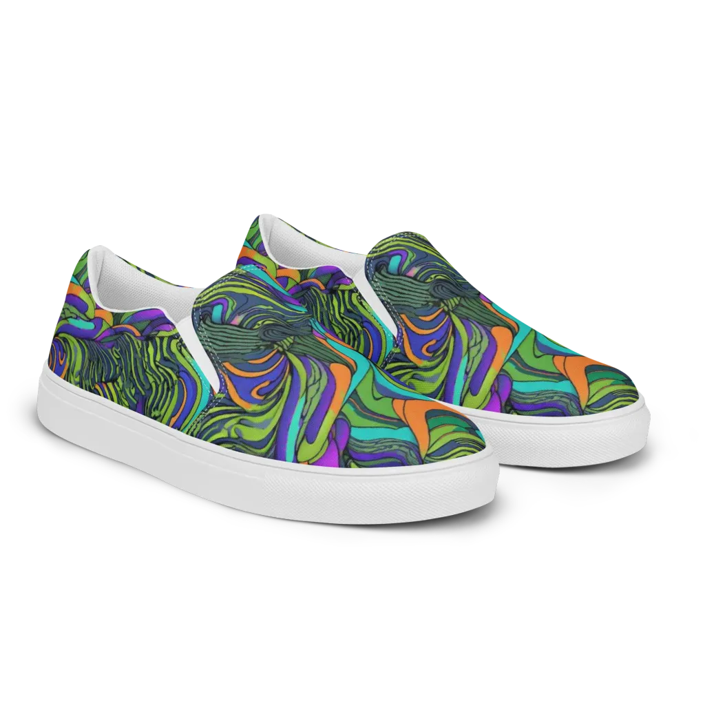 Kinetic Canopy on Women's Slip-On Canvas Shoes — Right Front