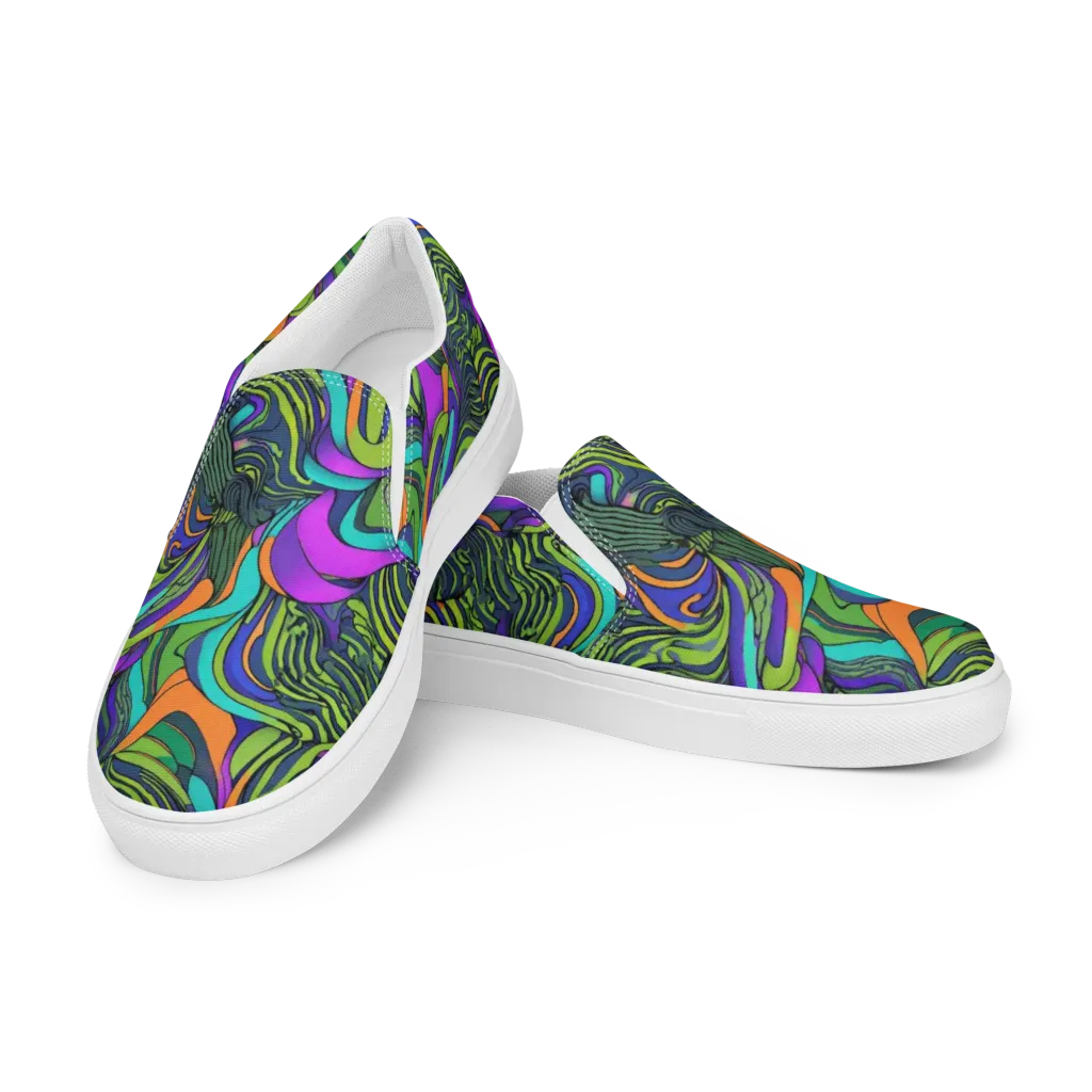 Kinetic Canopy on Women's Slip-On Canvas Shoes — Left Front