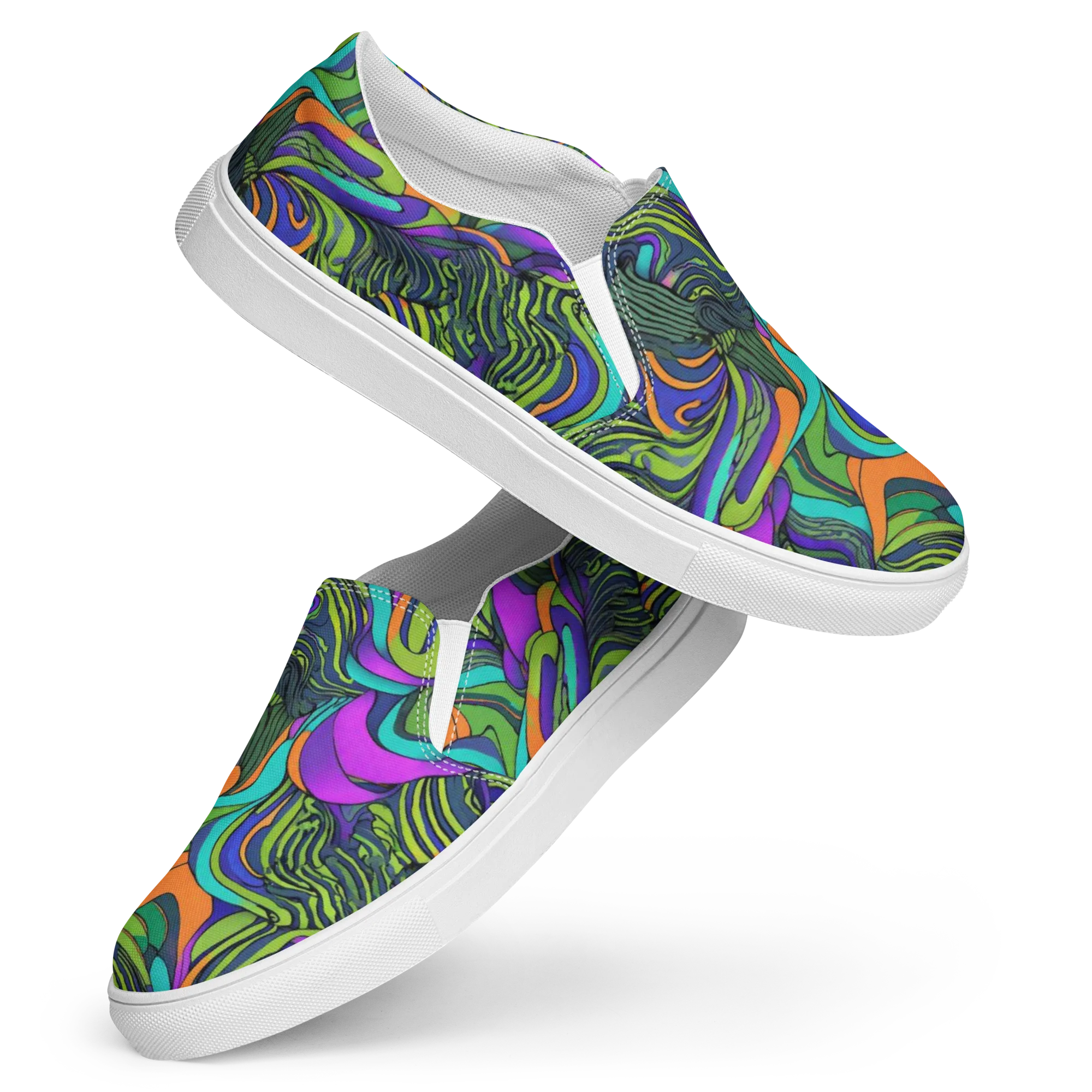 Kinetic Canopy on Women's Slip-On Canvas Shoes — Front
