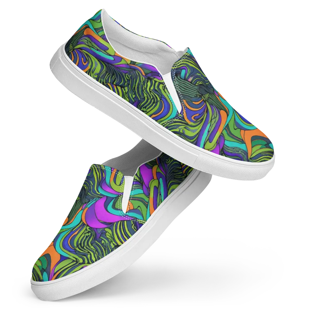 Kinetic Canopy on Women's Slip-On Canvas Shoes — Front