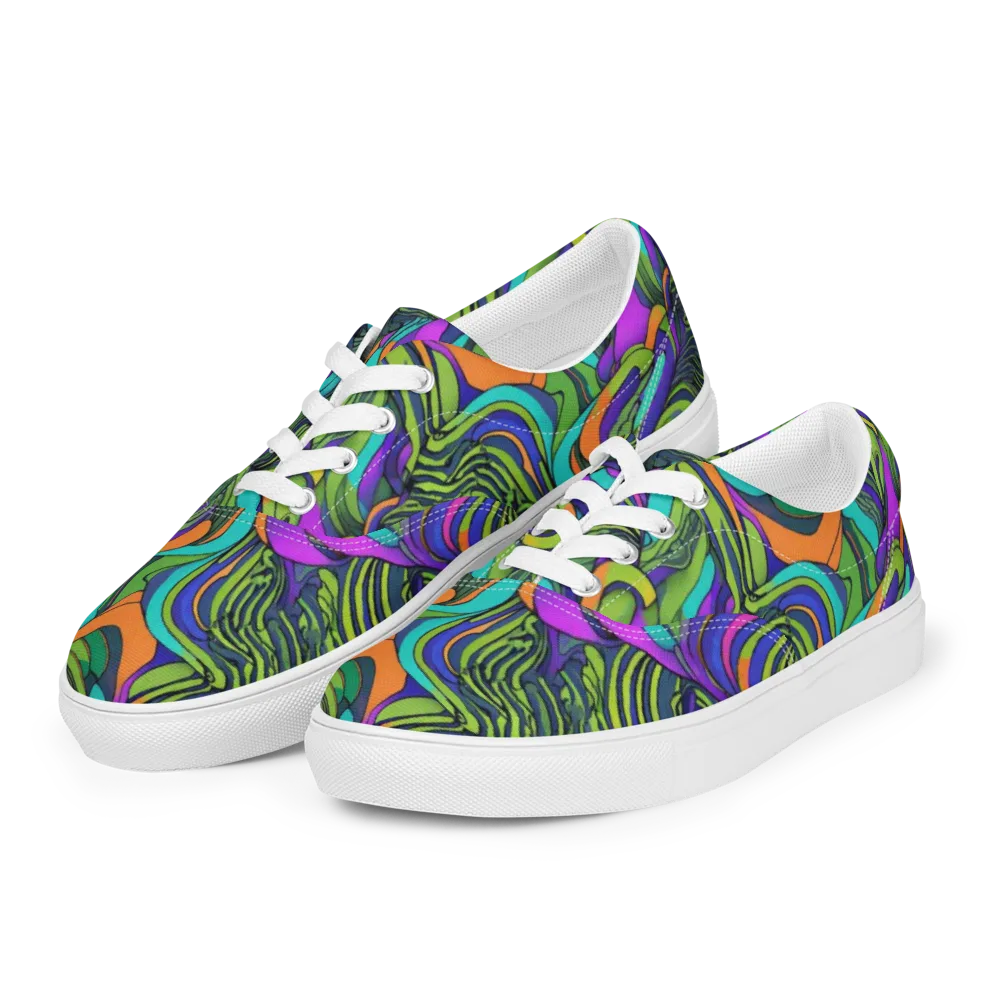 Kinetic Canopy on Men's Lace-Up Canvas Shoes — Left Front