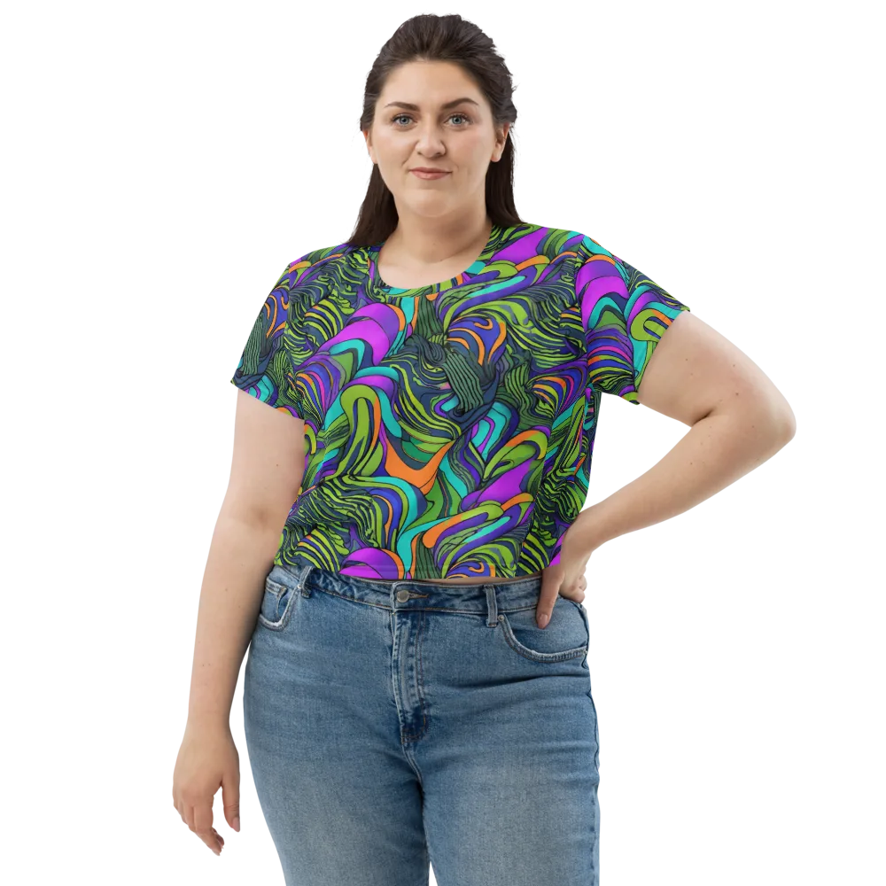 Kinetic Canopy on Crop Tee — Front
