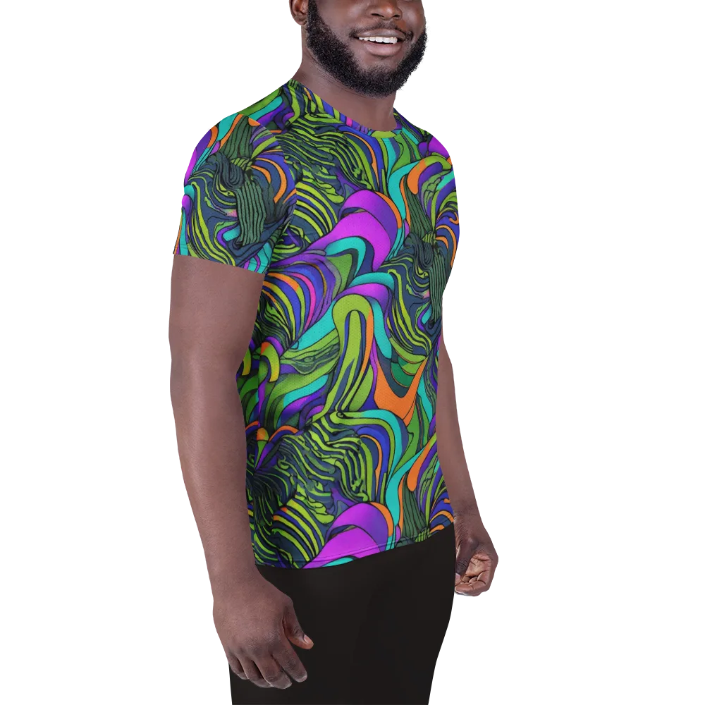 Kinetic Canopy on Men's Athletic T-Shirt — Right